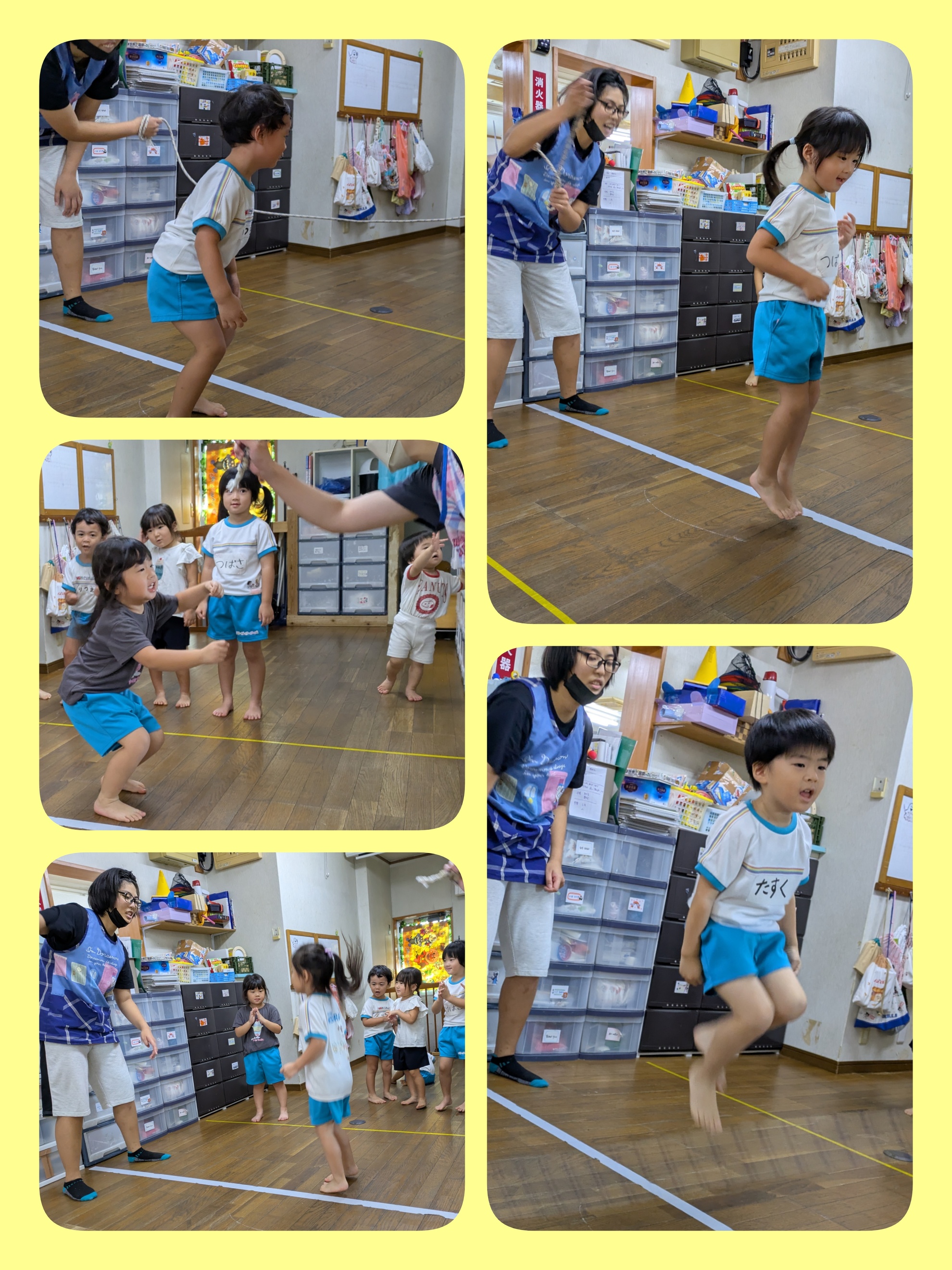 10月2日(木)長縄跳び遊び ᕙ⁠ ⁠(⁠°⁠ ⁠~⁠ ⁠°⁠ ⁠~⁠)のアイキャッチ画像
