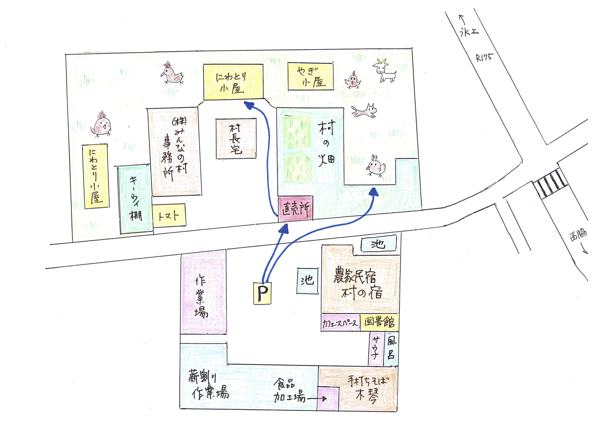 村の地図